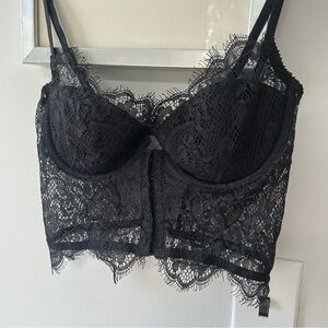 AJOUR Luxury Lingerie Set - BLACK